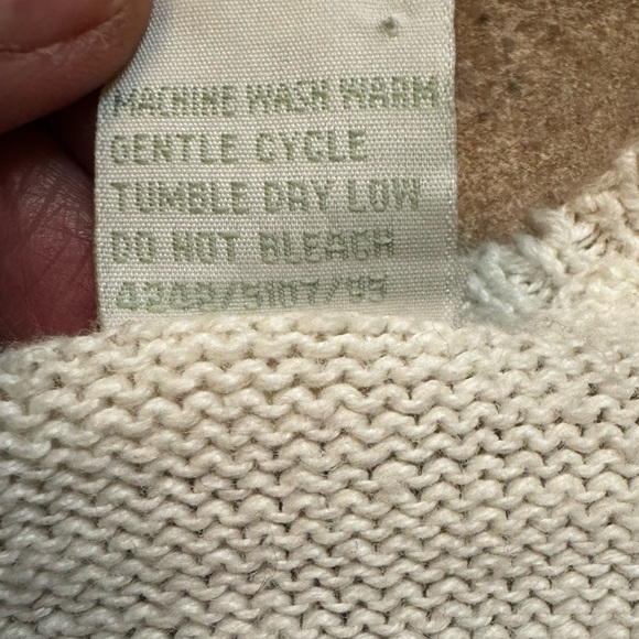 VINTAGE DANA SCOTT Cotton Floral Waist Embroidered Short Sleeve Sweater SZ M EUC - Picture 10 of 14